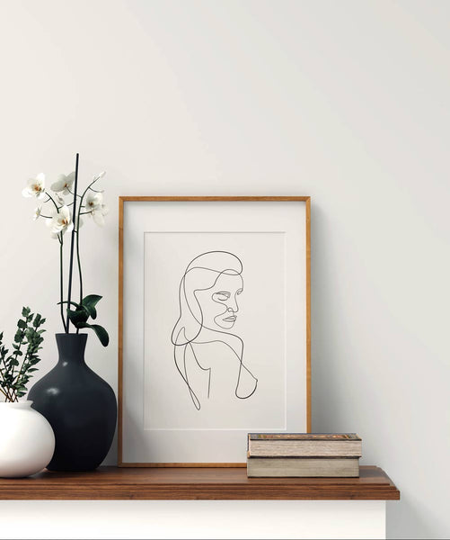 Woman Outline No.8- Printable Wall Art