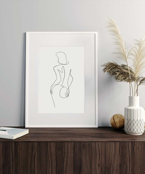 Woman Outline No.11- Printable Wall Art