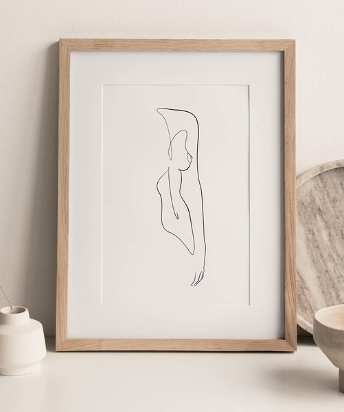 Woman Outline No.2- Printable Wall Art