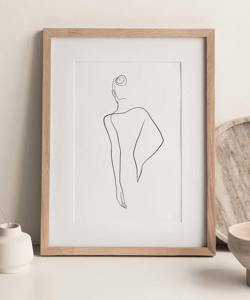 Woman Outline No.20- Printable Wall Art