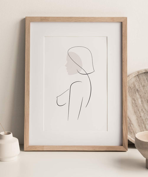 Woman Outline No.18- Printable Wall Art
