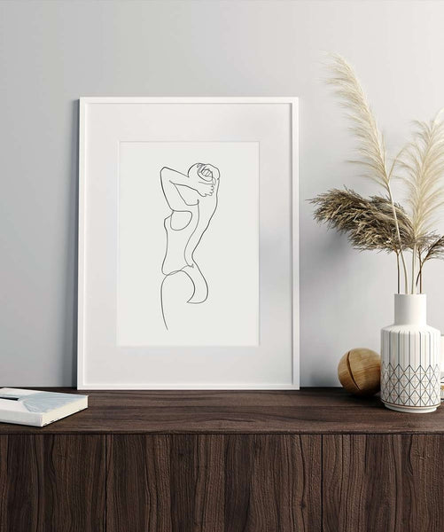 Woman Outline No.12- Printable Wall Art
