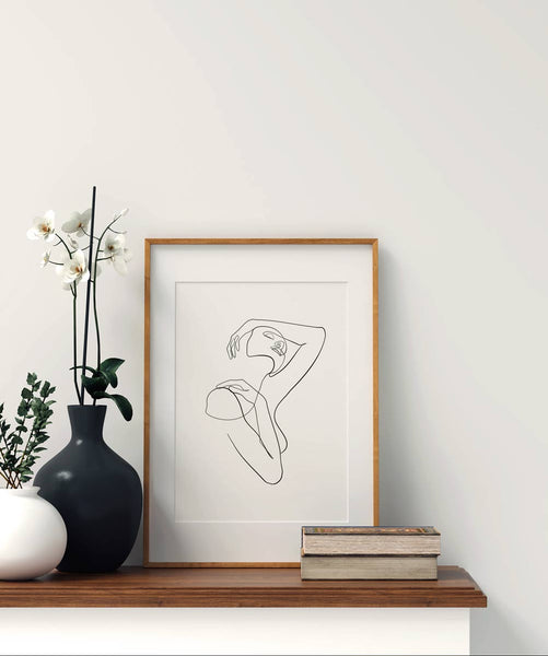 Woman Outline No.13- Printable Wall Art