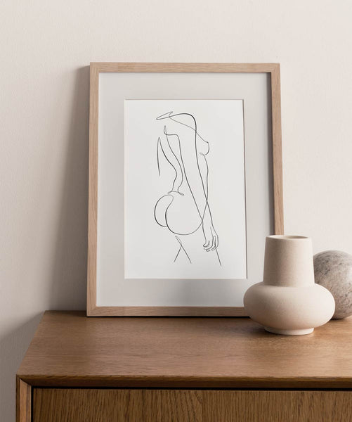 Woman Outline No.9- Printable Wall Art