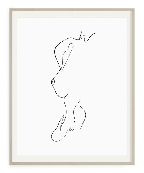 Woman Outline No.5- Printable Wall Art