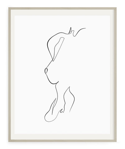 Woman Outline No.5- Printable Wall Art