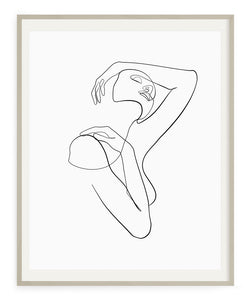 Woman Outline No.13- Printable Wall Art