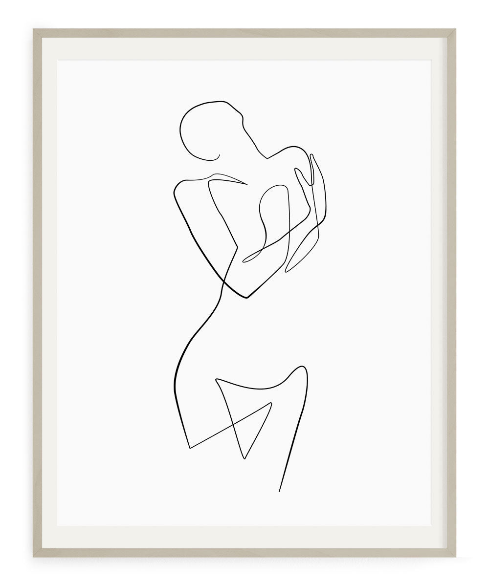 Woman Outline No.16- Printable Wall Art