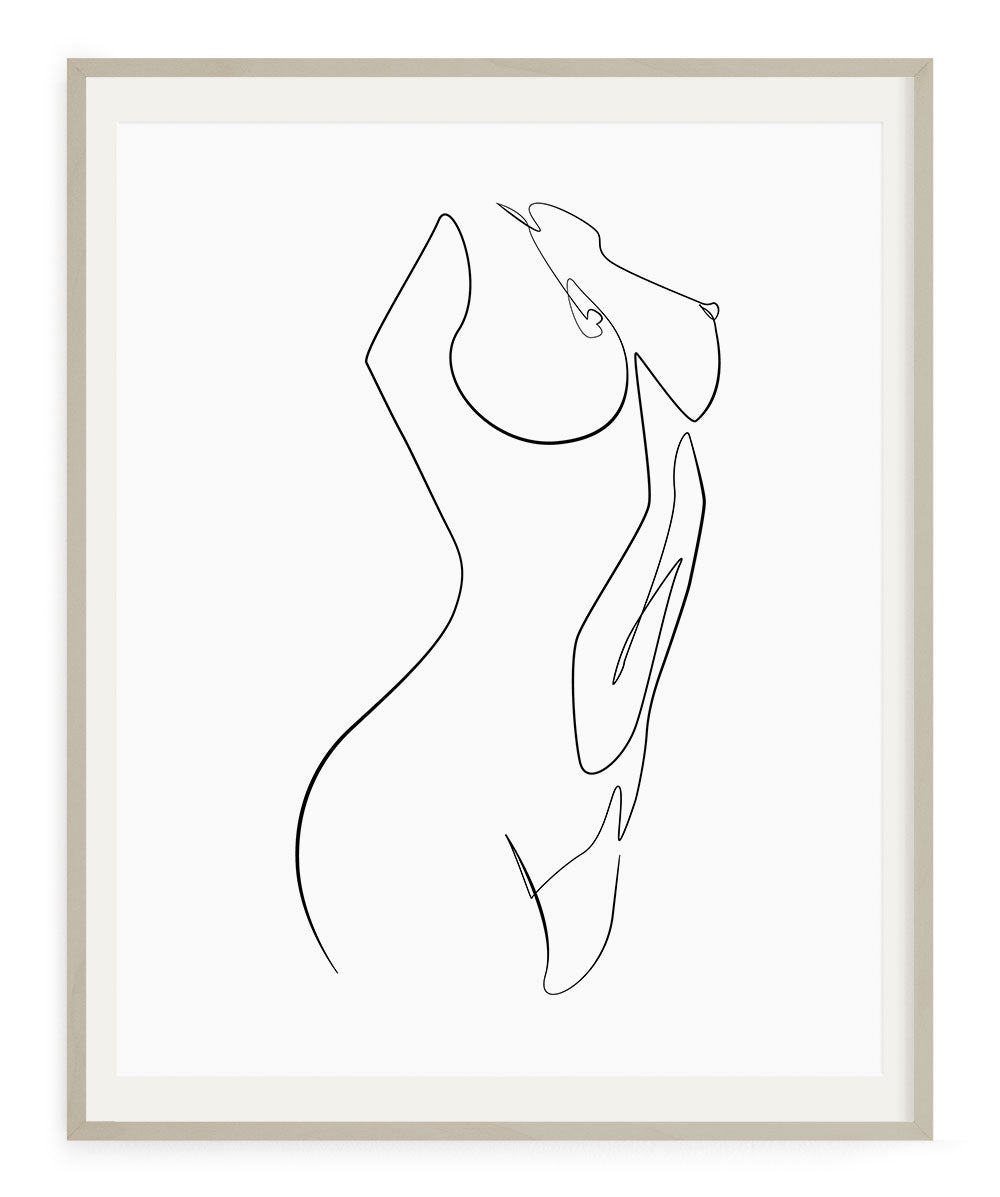Woman Outline No.17- Printable Wall Art