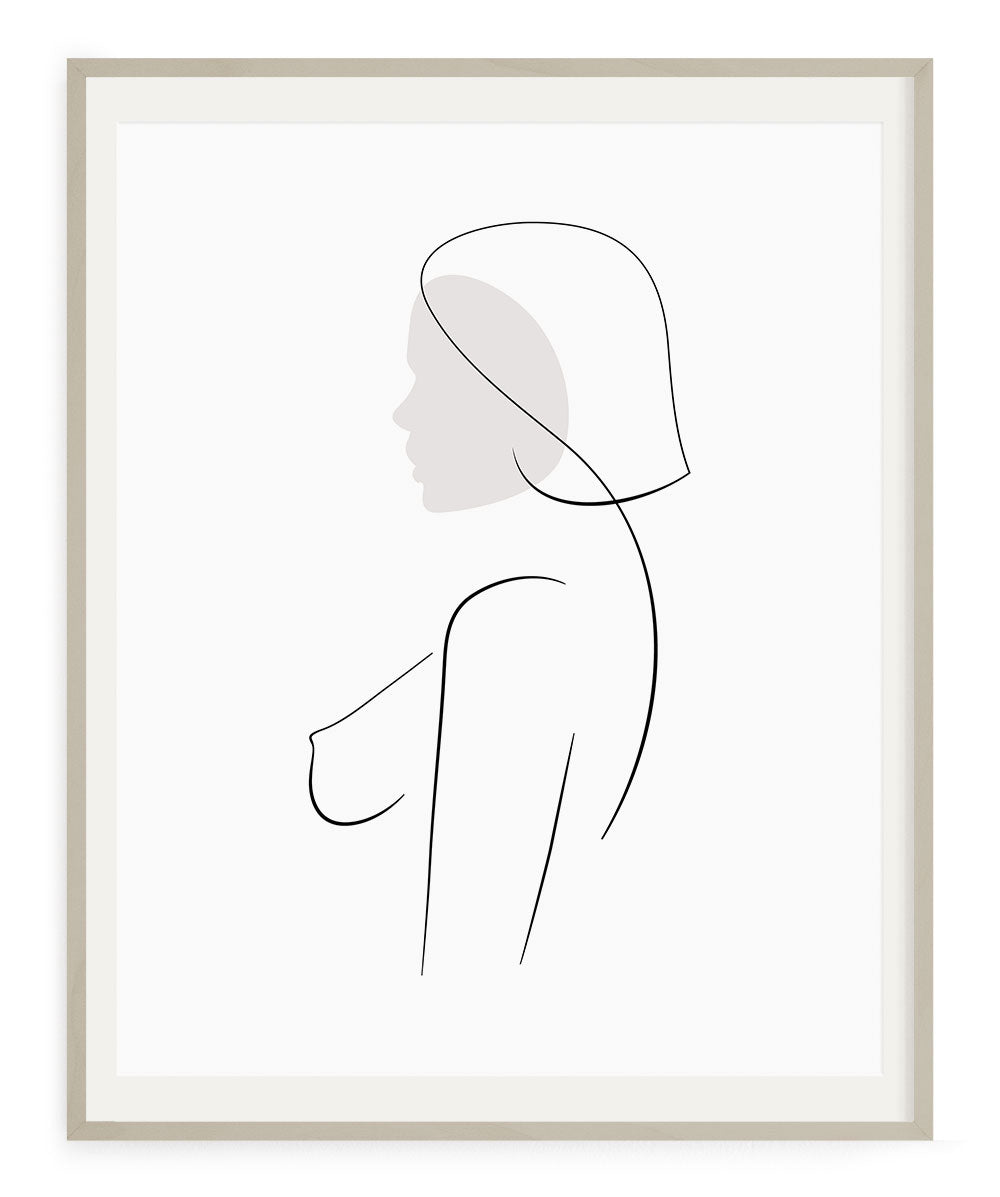 Woman Outline No.18- Printable Wall Art