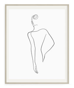 Woman Outline No.20- Printable Wall Art