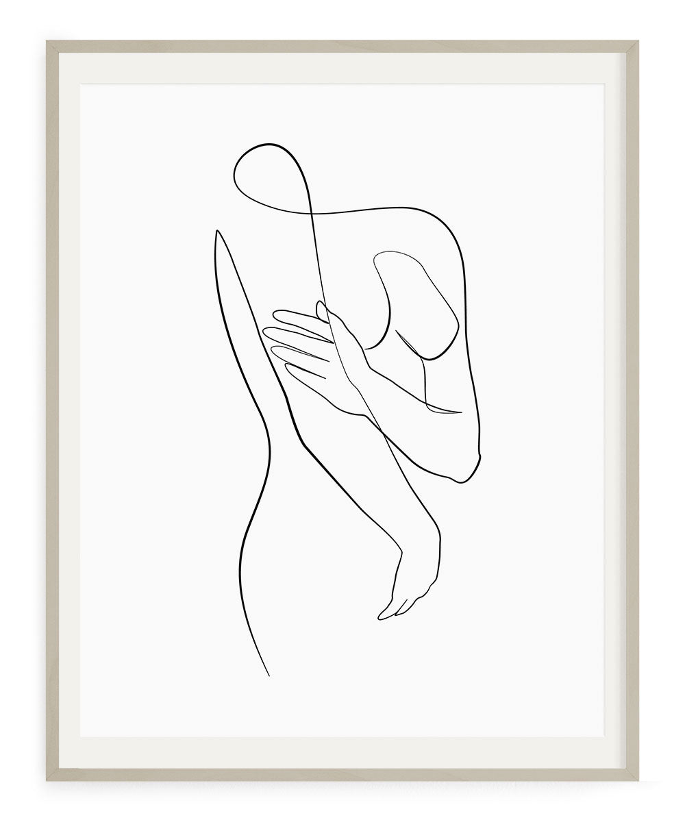 Woman Outline No.21- Printable Wall Art