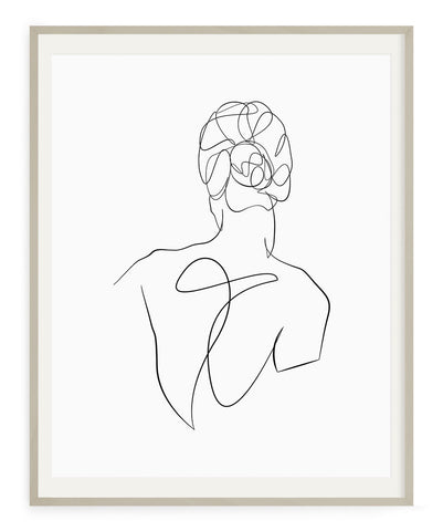 Woman Outline No.7- Printable Wall Art