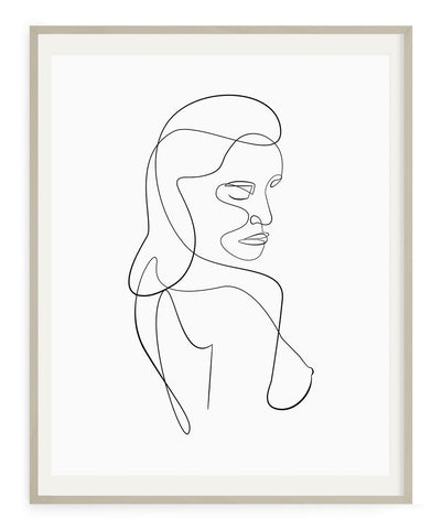 Woman Outline No.8- Printable Wall Art