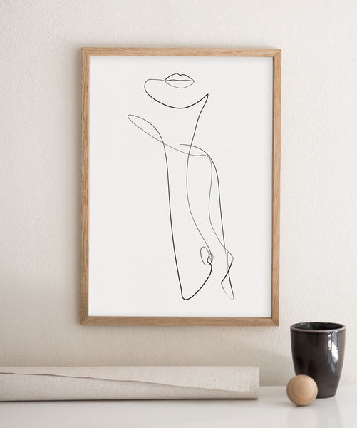 Abstract Female Torso- Printable Wall Art