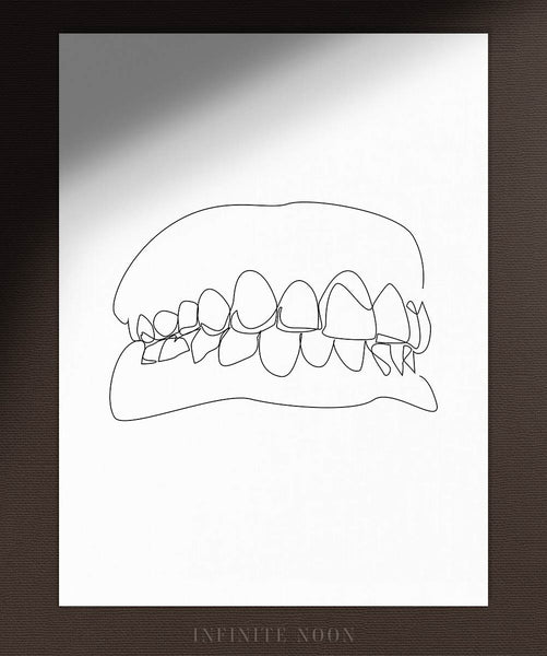 Abstract Teeth No. 1 | Fine Art Print