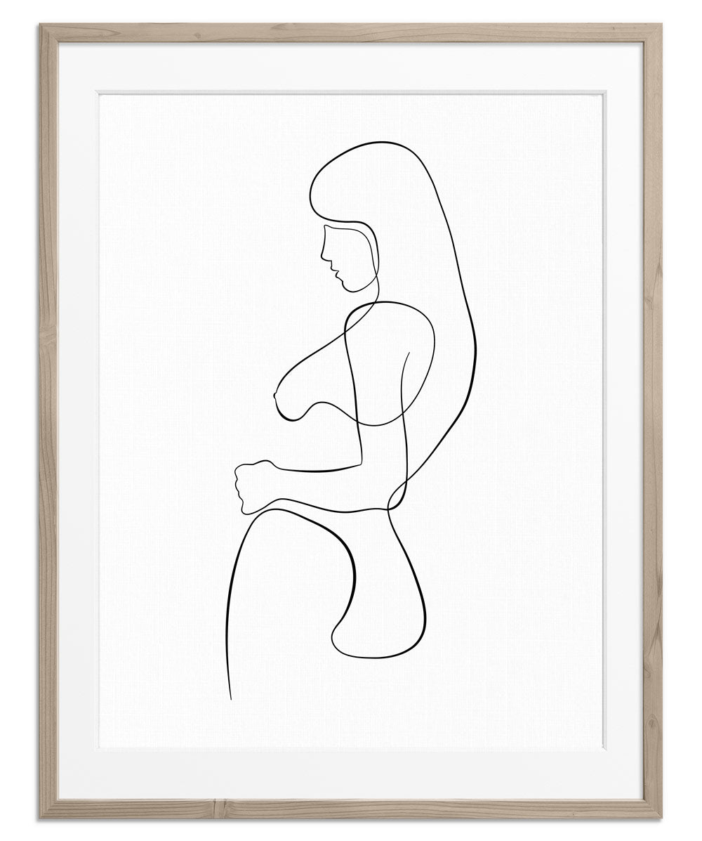 Woman Side Hip Pose | Fine Art Print