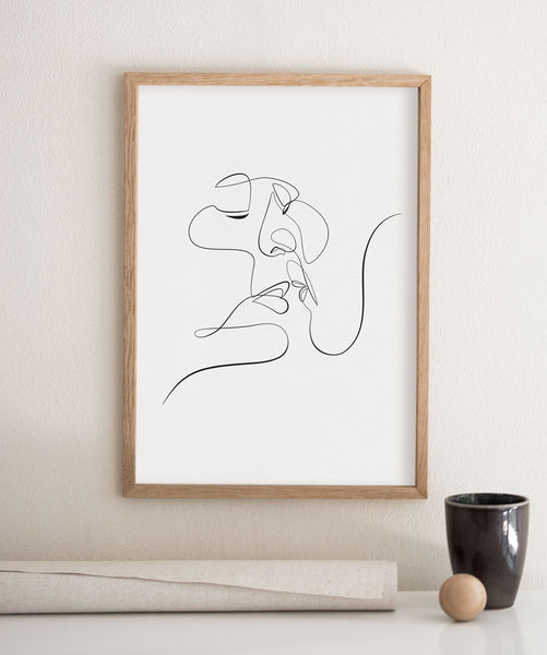 Just Kiss Me- Printable Wall Art