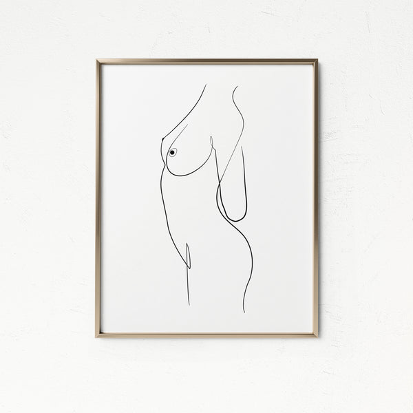The Nudist- Printable Wall Art